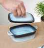 Prisma Rectangle Casserole   14cm | 400ml | Premium Porcelain Oven-to-Table Dish
