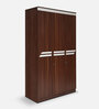 Pristina 3 Door Wardrobe in Walnut Finish
