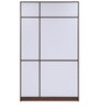 Pristina 3 Door Wardrobe in Walnut Finish