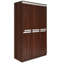Pristina 3 Door Wardrobe in Walnut Finish