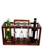 Mareita Brown Mango Wood Wine Bottle Holder