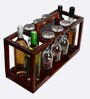 Mareita Brown Mango Wood Wine Bottle Holder