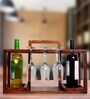 Mareita Brown Mango Wood Wine Bottle Holder