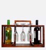 Mareita Brown Mango Wood Wine Bottle Holder