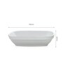 Pristine Gold rim Big Rectangle bowl 17cm Set of 2