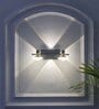 Prive 2 Light Flush Wall Picture Light In Black, Brass & Frosted White Finish