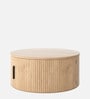 Swat Coffee Table With Storage In Natural Wood Finish