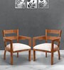 Projakto Arm Chair (Set of 2) in Teak Colour
