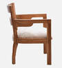 Projakto Teak Wood Arm Chair In Teak Finish (Set of 2)