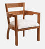 Projakto Teak Wood Arm Chair In Teak Finish (Set of 2)