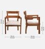 Projakto Teak Wood Living Room Chair In Teak Finish