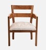Projakto Teak Wood Living Room Chair In Teak Finish
