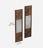 Promys Set of Two Wall Mirror Brown Maple