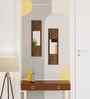 Promys Set of Two Wall Mirror Brown Maple