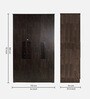 Prophasis 3 Door Wardrobe in Wenge Finish with Lock