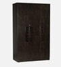Prophasis 3 Door Wardrobe in Wenge Finish with Lock