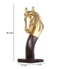 Prosperity Horse Brown Polyresin Figurine