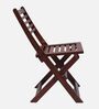 Protico Teak Wood Folding Chair In Brown Colour