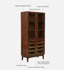 Proton Mango Wood Crockery Cabinet In Tubbaq finish