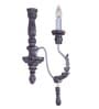 Droplet Wooden Candle Wall Light (Grey)