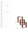 Sheesham Wood Wall Shelf in Provincial Teak Finish