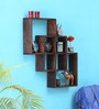 Sheesham Wood Wall Shelf in Provincial Teak Finish