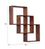 Sheesham Wood Wall Shelf in Provincial Teak Finish