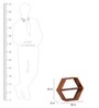 Sheesham Wood Wall Shelf in Brown Colour