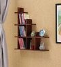 Sheesham Wood Floating Book Shelf in Provincial Teak Finish