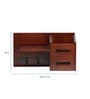 Sheesham Wood Floating Wall Shelf With In Brown Colour Key Holder