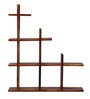 Sheesham Wood Floating Book Shelf in Provincial Teak Finish
