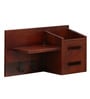 Sheesham Wood Floating Wall Shelf With In Brown Colour Key Holder