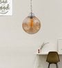 Noel Pruet Orange Glass Hanging Light