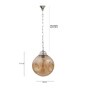 Noel Pruet Orange Glass Hanging Light