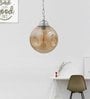 Noel Pruet Orange Glass Hanging Light