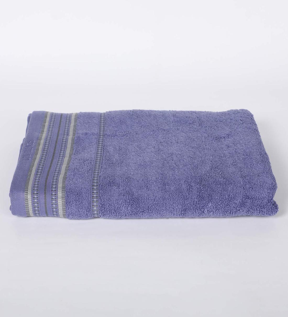 Buy Purple Solid 370 GSM Cotton Bath Towel by Raymond Home Online