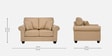 Pure Presley Fabric 2 Seater Sofas Pecan Beige