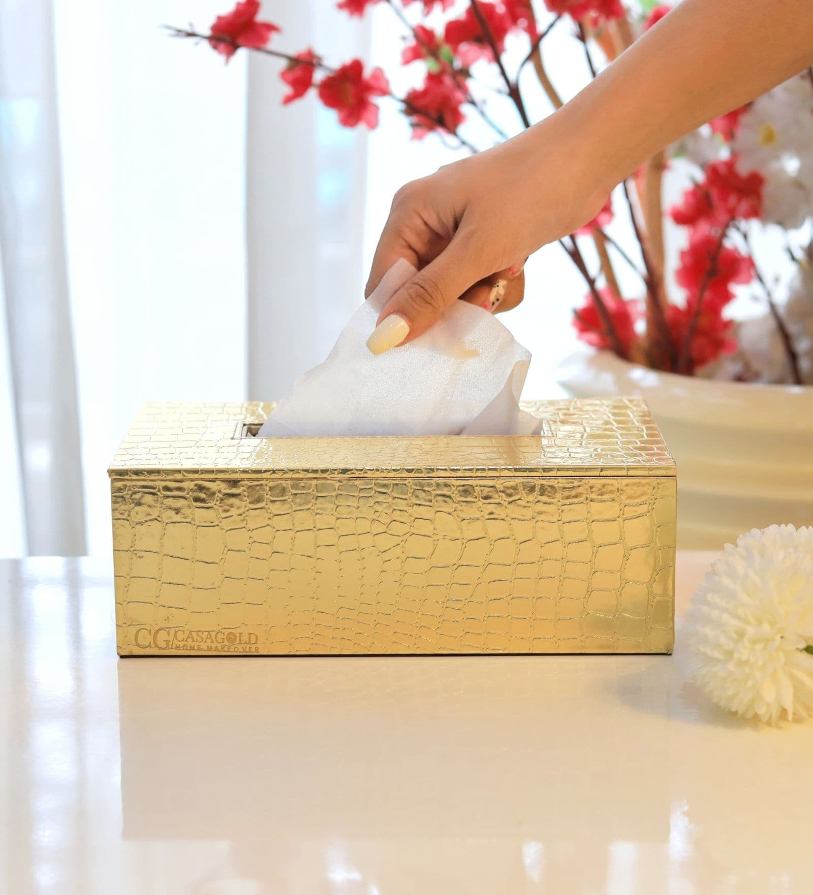 PU Leather Solid Tissue box