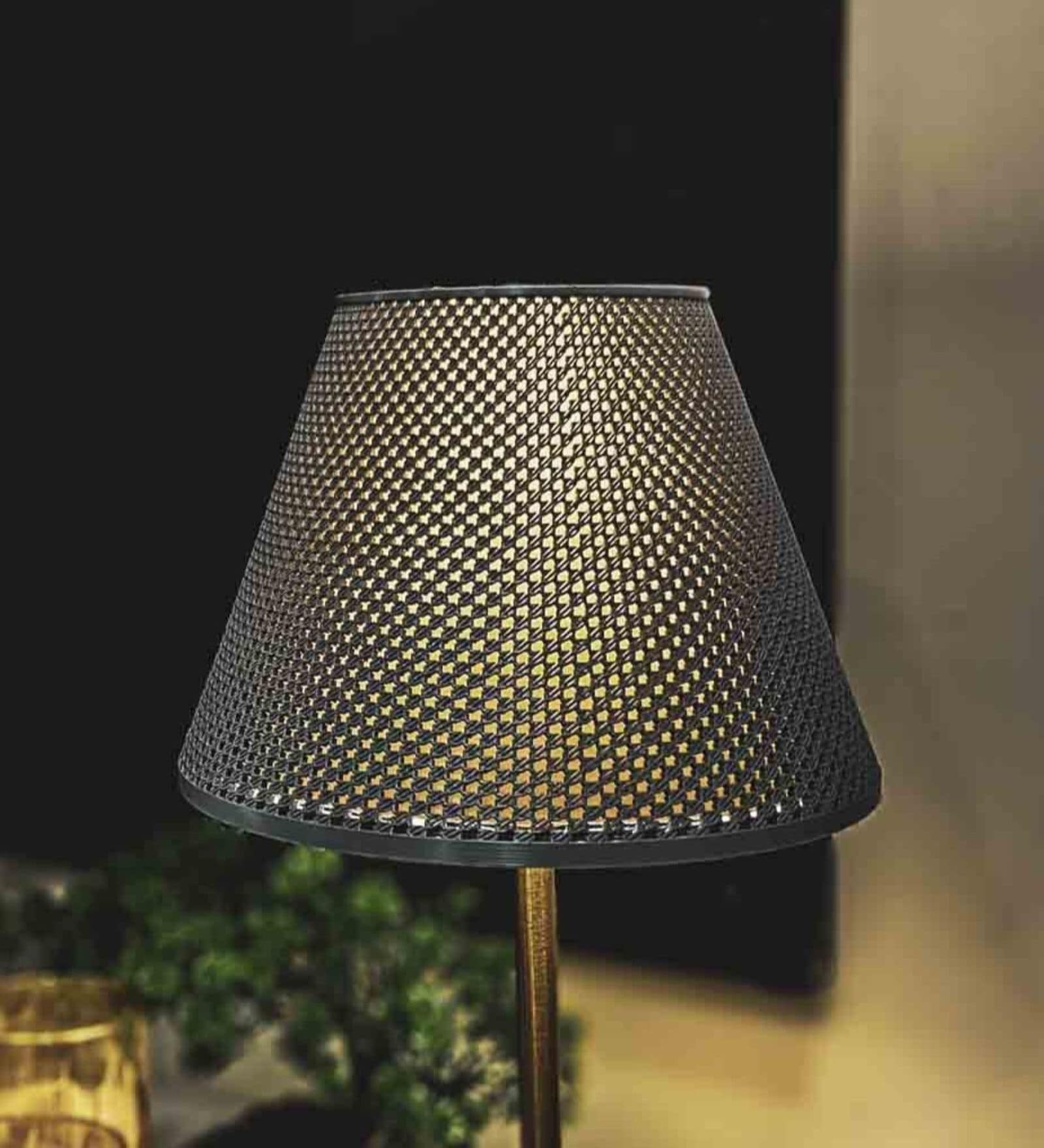 Grey Pulse Polymer Lamp Shade