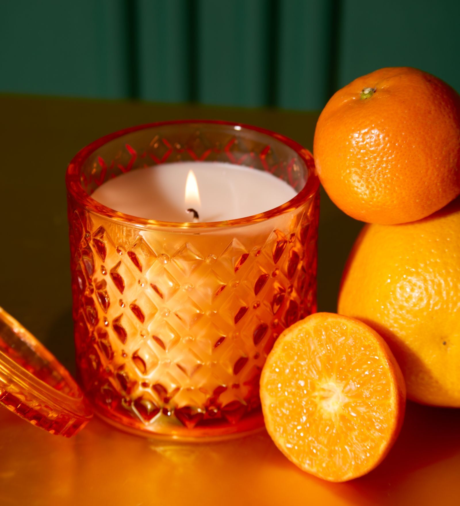 Pumpkin- Citrus Splash 7Oz Scented Jar Candle (Peach)