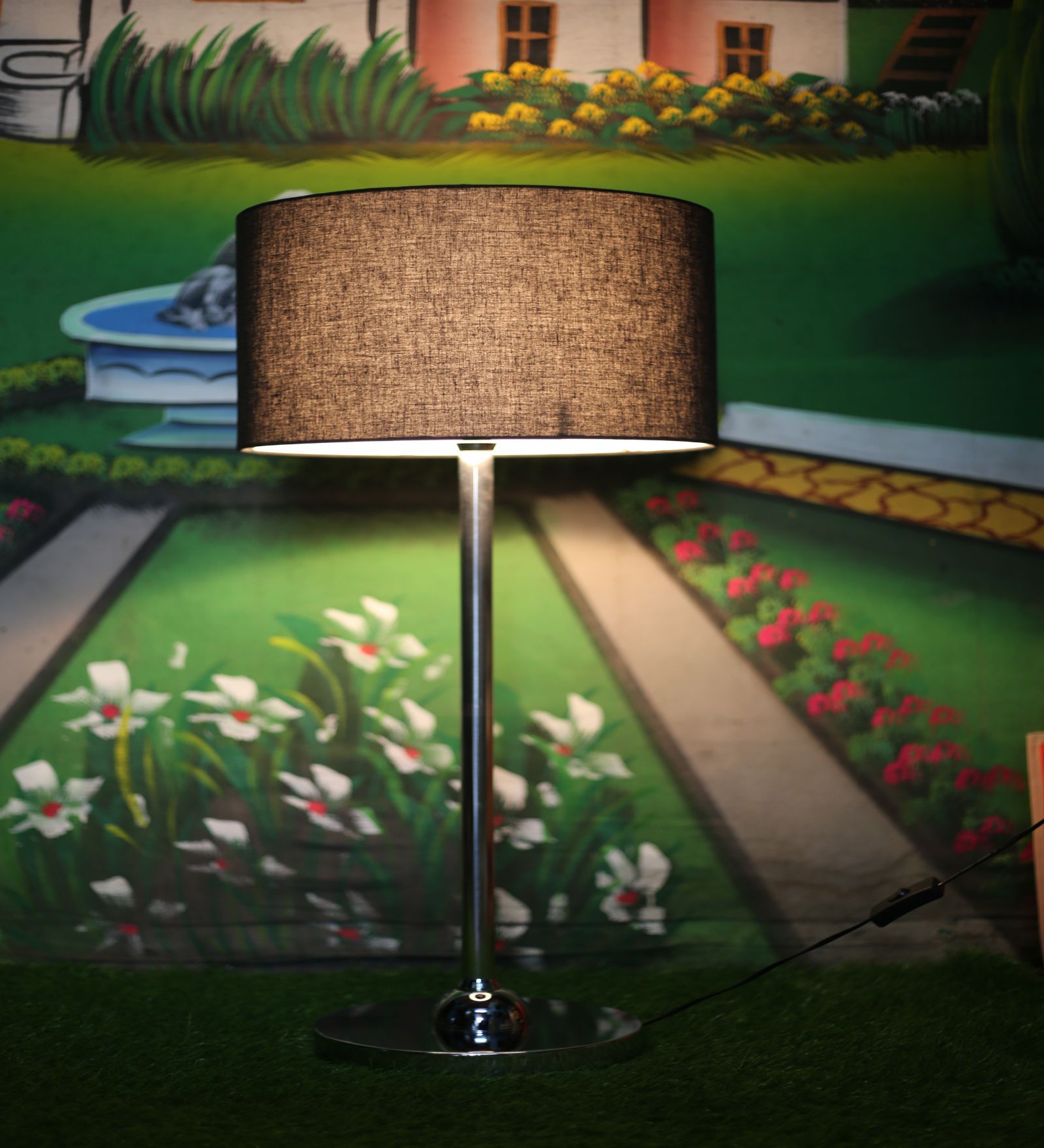 Pure Black Drum Lampshade