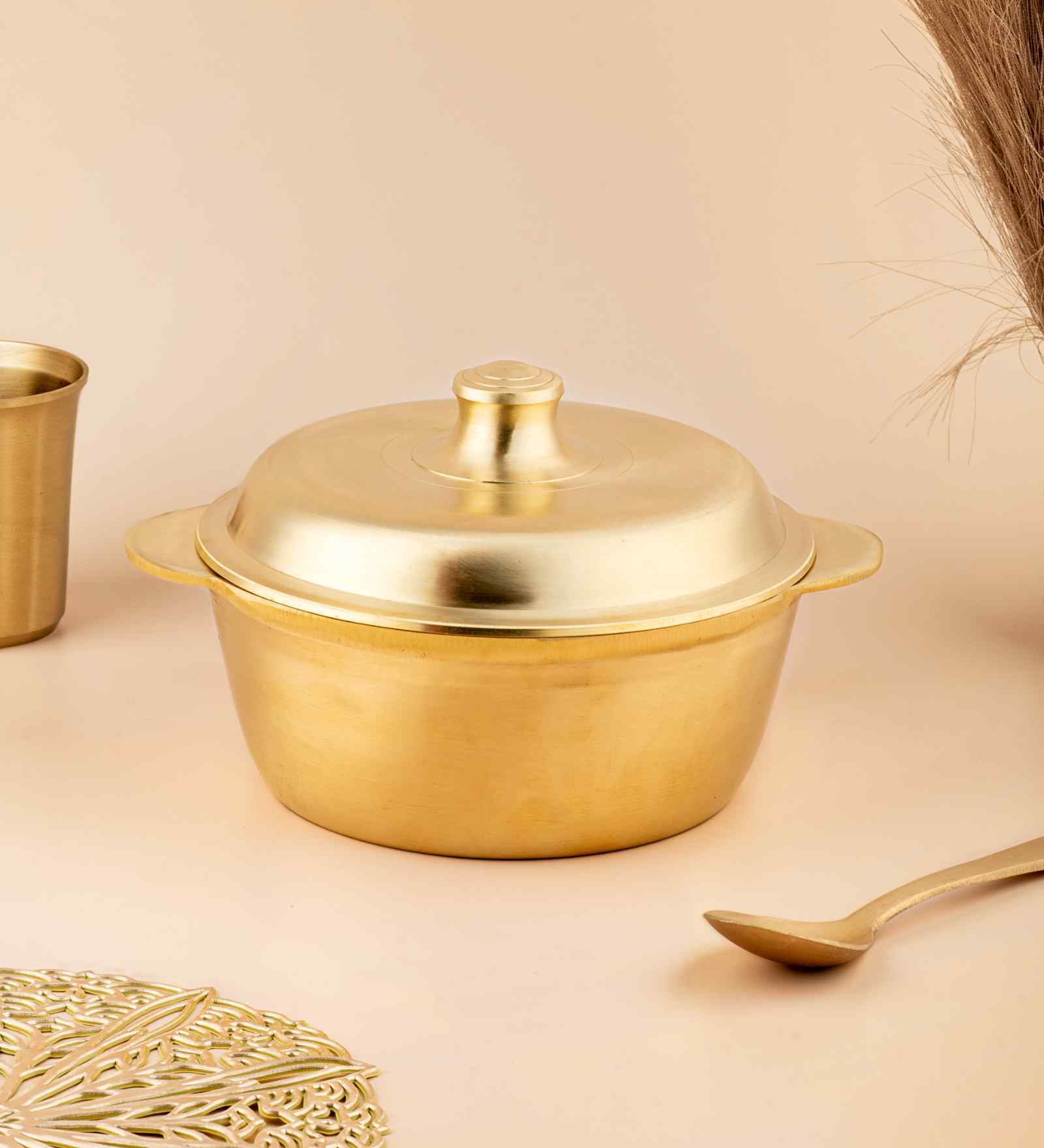 Traditional Pure Bronze Handi for Cooking & Serving Medium