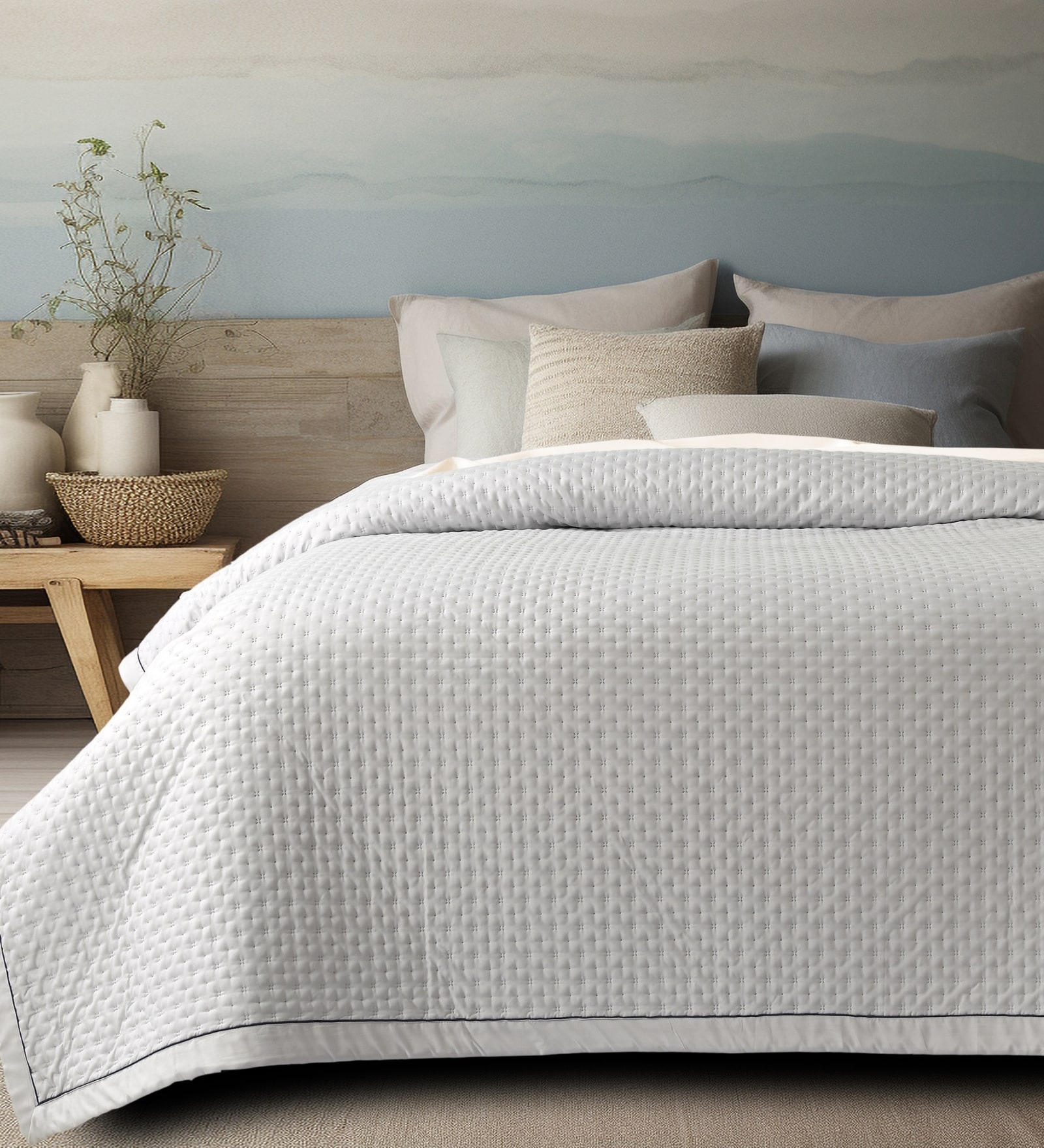 Grey 690 GSM Cotton Double Bed Comforter