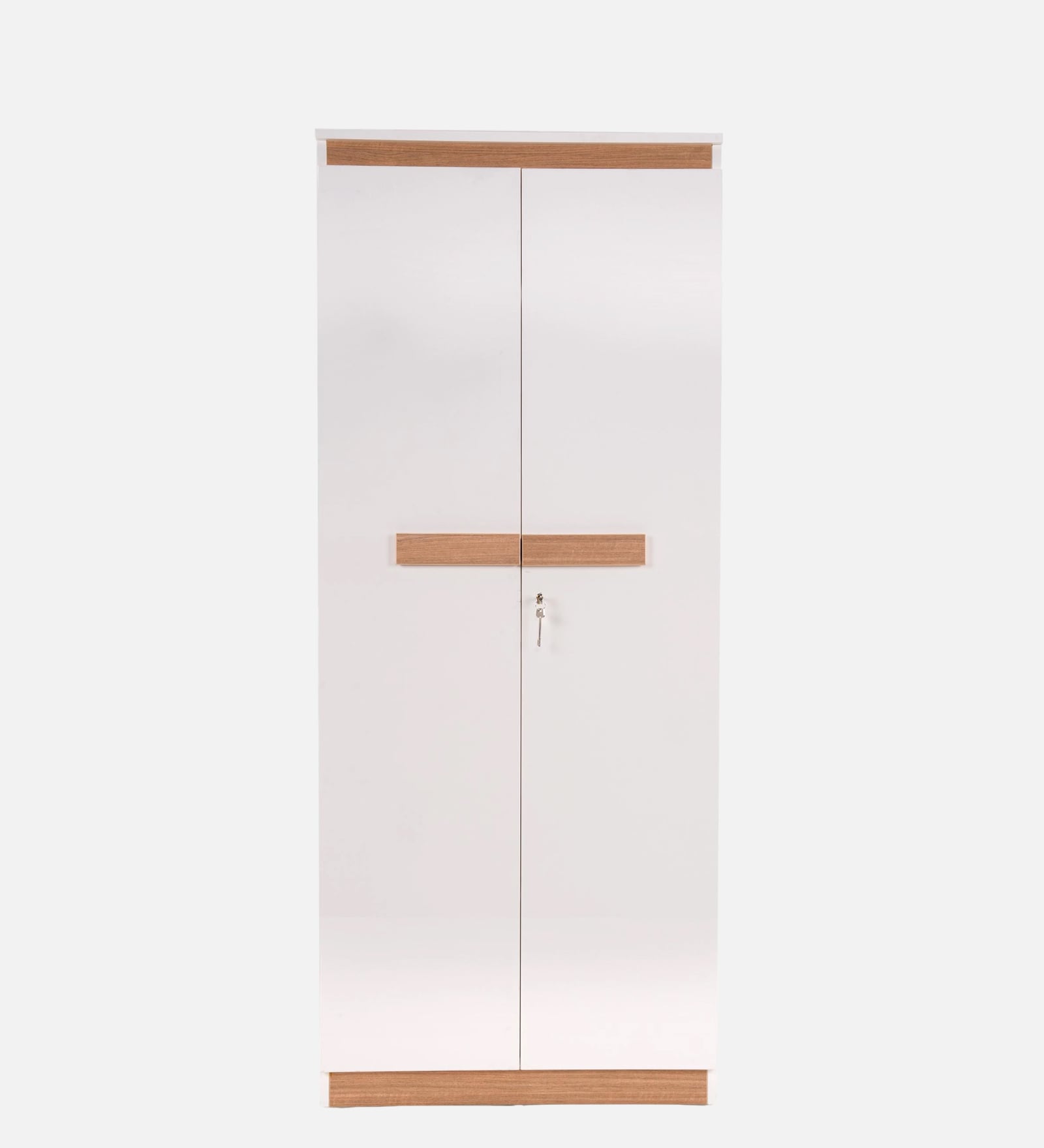 Pure Juda 2 Door Wardrobe In Frosty White Finish