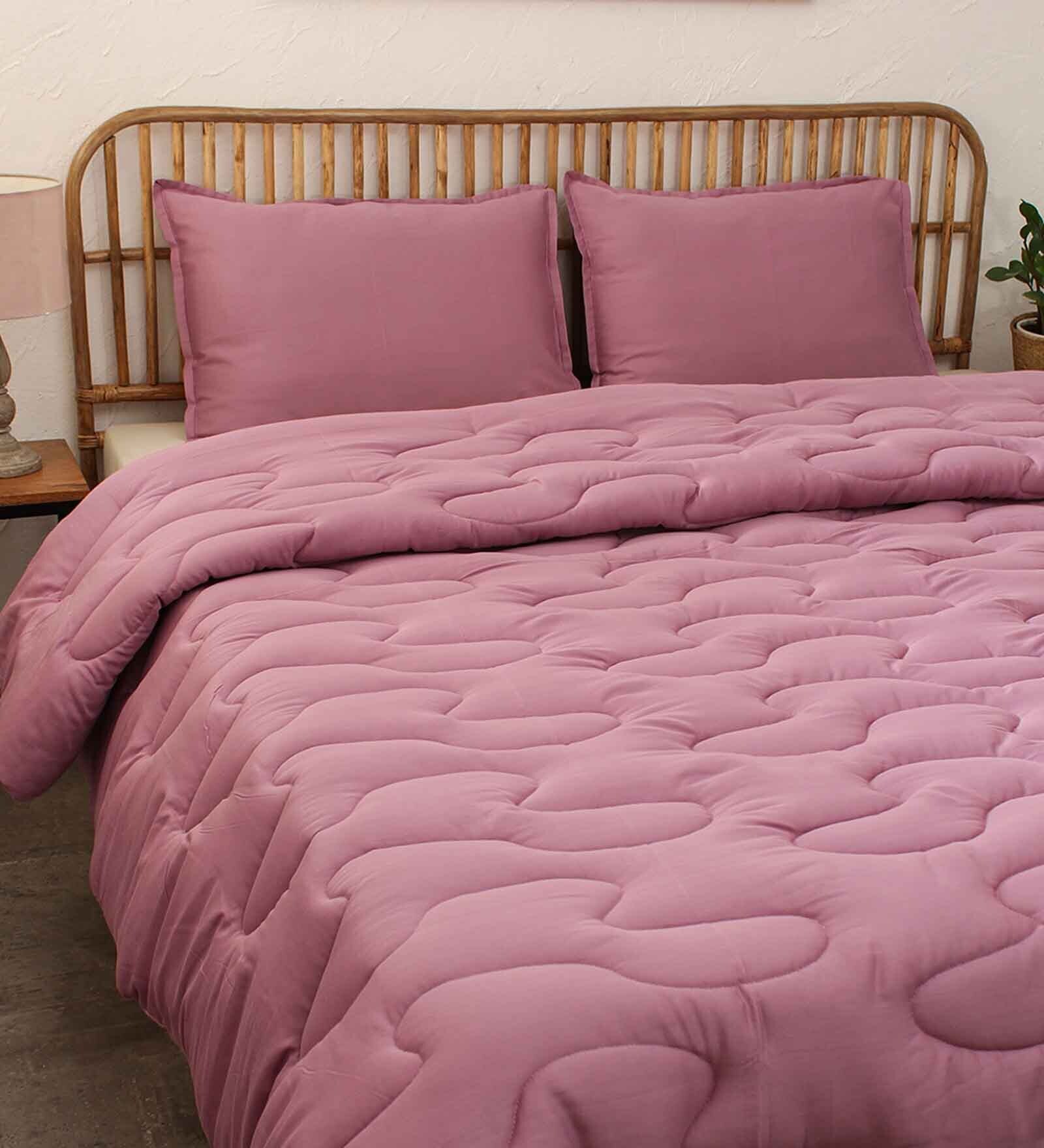 Buy Purple 100 Cotton 350 GSM Double Bed Comforter by House This at 15