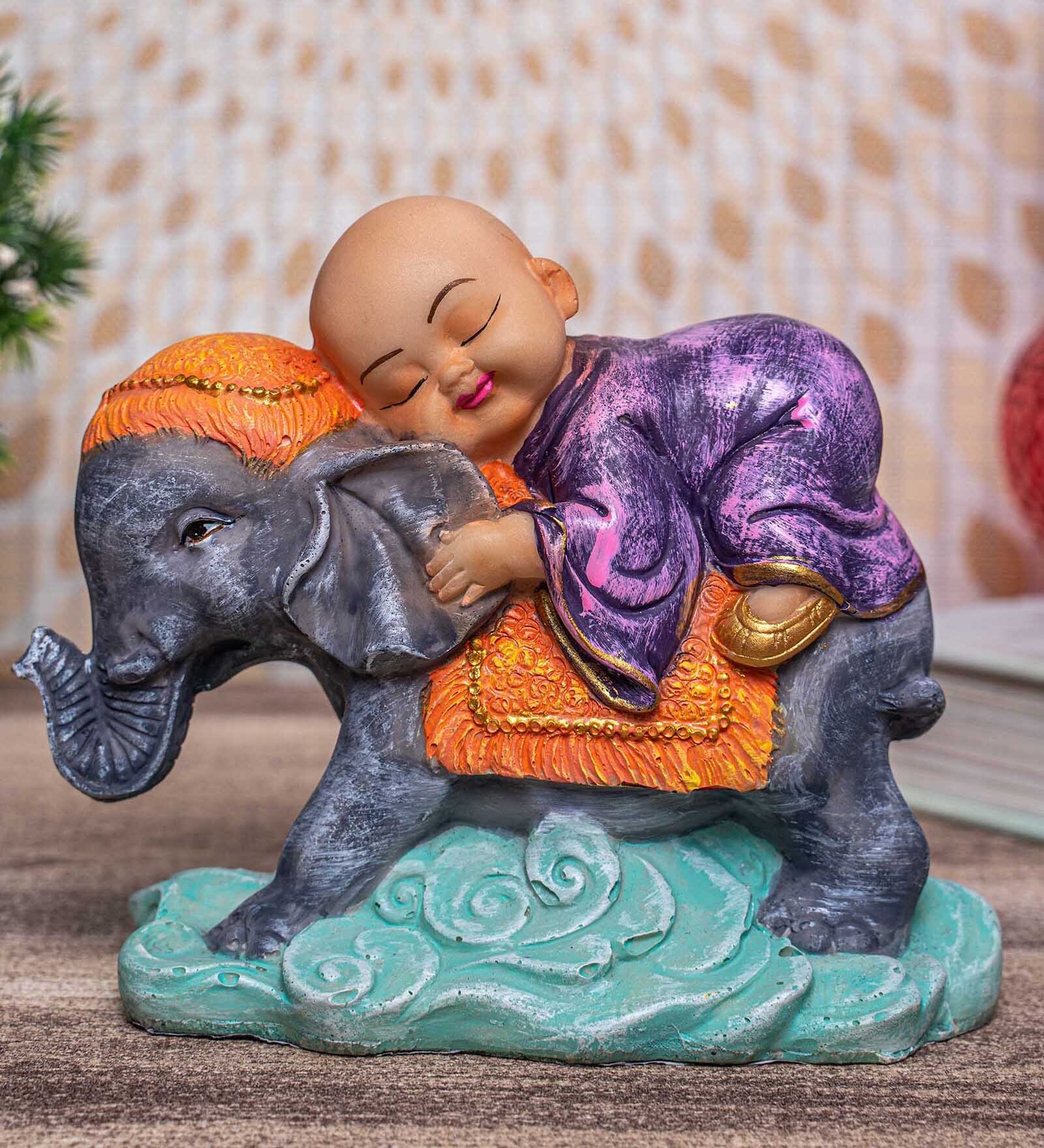 buy-purple-blue-polyresin-6-2-inches-monk-idol-statue-at-38-off-by
