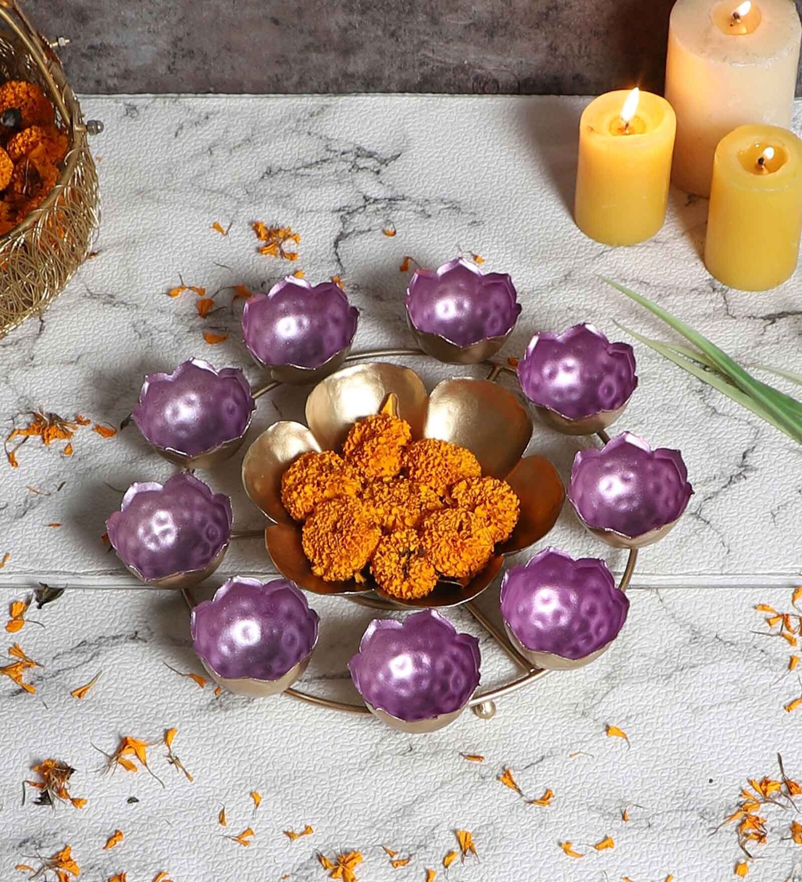 Purple & Gold Taj Urli