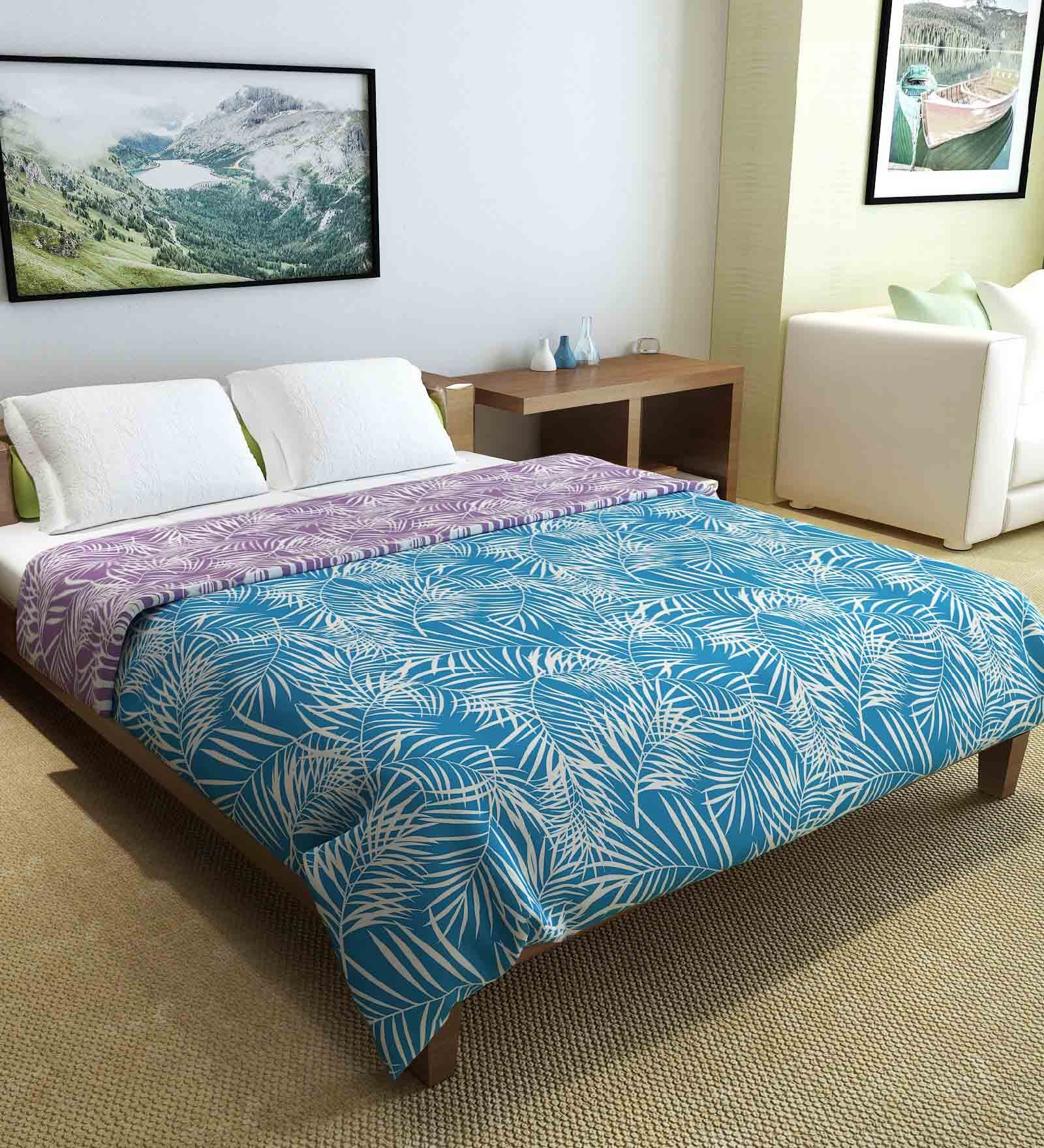 Purple Polyester 150 Mild Winter Double Bed Comforter Purple Polyester 150 Mild Winter Double Bed Comforter