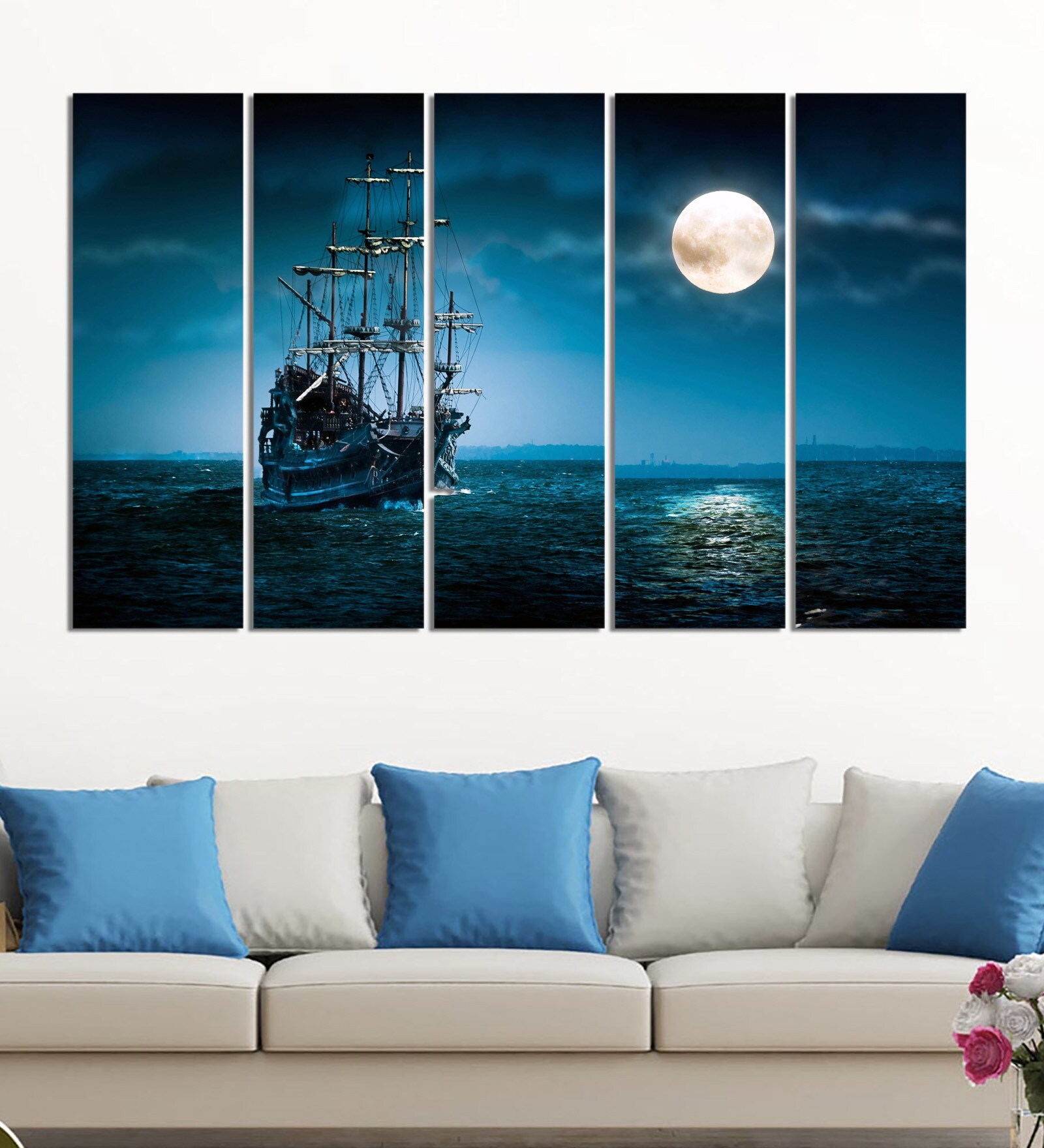 Buy Purple Wood Framed Art Panels Set of 5 at 42 OFF by Inephos