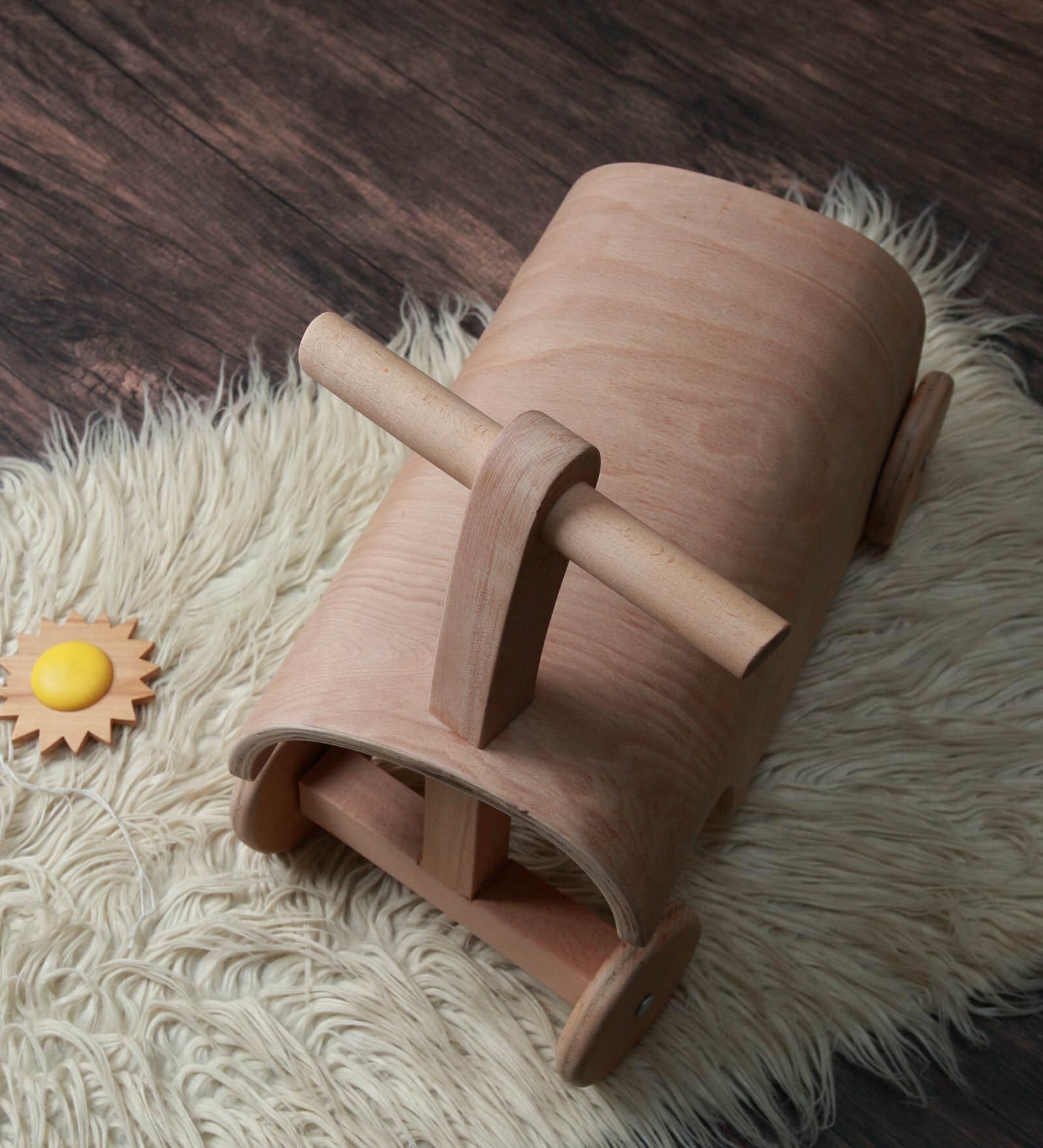 Push scooter in Natural Finish